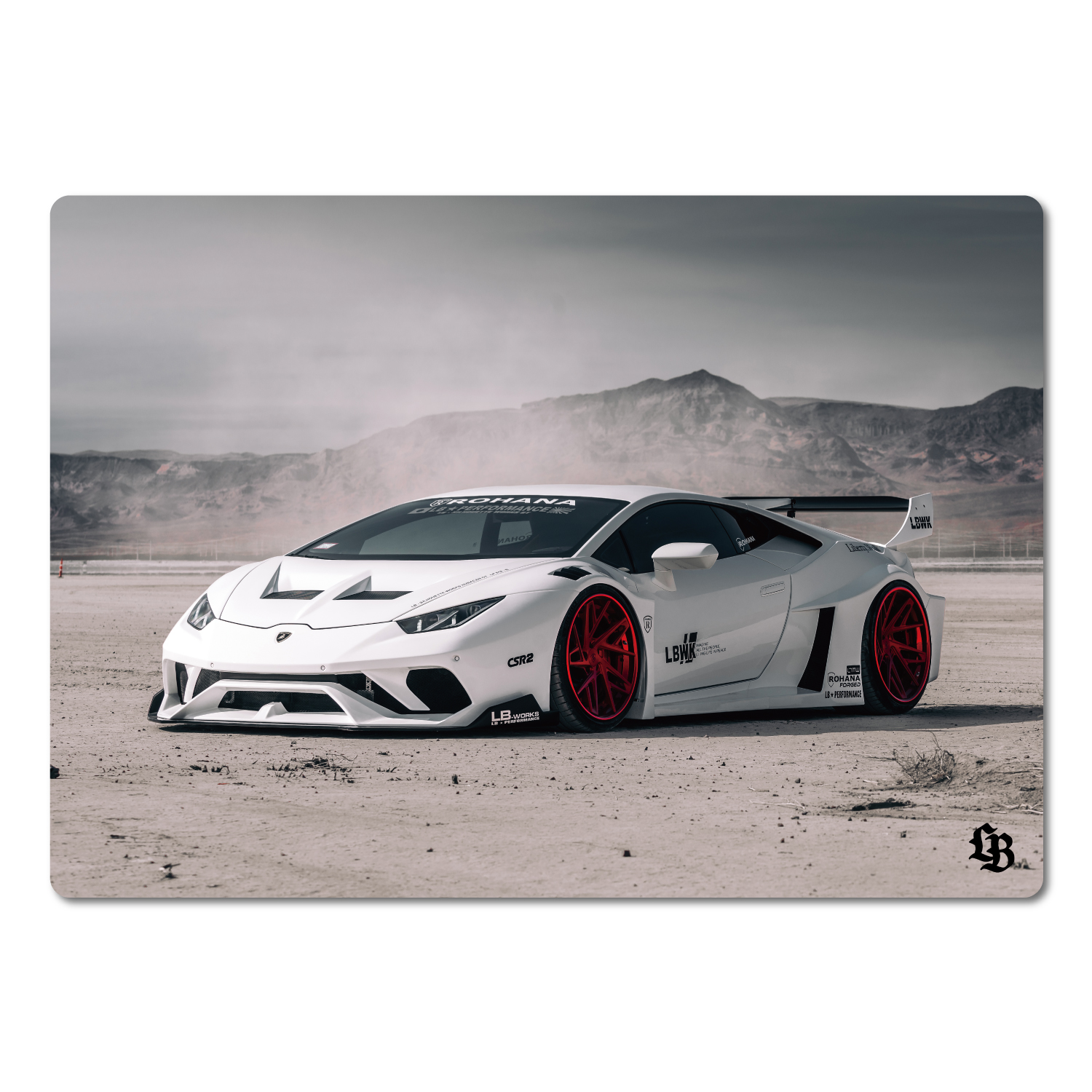 Plastic Sheet LB-Silhouette WORKS HURACAN GT White